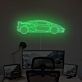 Sportwagen Silhouette LED-Neonschild für Büro und Wohnzimmer