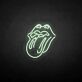 Lippen mit herausgestreckter Zunge LED-Neonschild für Bar Club