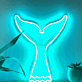 Walflosse LED-Neonschild Wohnzimmer Kinderzimmer