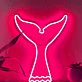 Walflosse LED-Neonschild Wohnzimmer Kinderzimmer