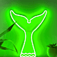 Walflosse LED-Neonschild Wohnzimmer Kinderzimmer