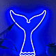 Walflosse LED-Neonschild Wohnzimmer Kinderzimmer