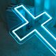 Kreuz LED-Neonschild für Wohnzimmer Andachtsraum
