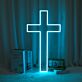 Kreuz LED-Neonschild für Wohnzimmer Andachtsraum