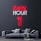 Happy Hour LED-Neonschild für Bar und Wohnzimmer