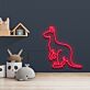 Känguru LED-Neonschild für Kinderzimmer