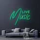 LIVE Music LED-Neonschild für Bar und Wohnzimmer