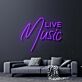 LIVE Music LED-Neonschild für Bar und Wohnzimmer