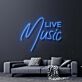 LIVE Music LED-Neonschild für Bar und Wohnzimmer