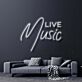 LIVE Music LED-Neonschild für Bar und Wohnzimmer