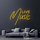 LIVE Music LED-Neonschild für Bar und Wohnzimmer