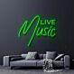 LIVE Music LED-Neonschild für Bar und Wohnzimmer