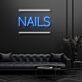 NAILS LED-Neonschild für Nagelstudio Salon
