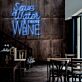 Save Water Drink Wine LED-Neonschild für Bar und Restaurant
