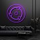 Fantasiemotiv mit kreisförmigem Symbol LED-Neonschild Wohnzimmer Gamingzimmer