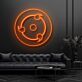 Fantasiemotiv mit kreisförmigem Symbol LED-Neonschild Wohnzimmer Gamingzimmer