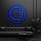 Fantasiemotiv mit kreisförmigem Symbol LED-Neonschild Wohnzimmer Gamingzimmer
