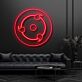 Fantasiemotiv mit kreisförmigem Symbol LED-Neonschild Wohnzimmer Gamingzimmer