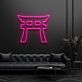 Torii Torbogen LED-Neonschild Wohnzimmer Büro