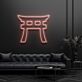 Torii Torbogen LED-Neonschild Wohnzimmer Büro