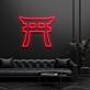 Torii Torbogen LED-Neonschild Wohnzimmer Büro