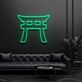 Torii Torbogen LED-Neonschild Wohnzimmer Büro