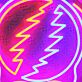 Totenkopf mit Blitzsymbol LED-Neonschild für Bar Club