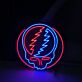 Totenkopf mit Blitzsymbol LED-Neonschild für Bar Club