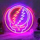 Totenkopf mit Blitzsymbol LED-Neonschild für Bar Club