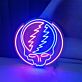Totenkopf mit Blitzsymbol LED-Neonschild für Bar Club