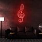 Violinschlüssel LED-Neonschild Wohnzimmer Musikstudio
