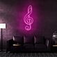 Violinschlüssel LED-Neonschild Wohnzimmer Musikstudio
