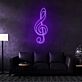 Violinschlüssel LED-Neonschild Wohnzimmer Musikstudio