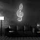 Violinschlüssel LED-Neonschild Wohnzimmer Musikstudio