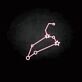 Sternbild mit zwei Sternsymbolen LED-Neonschild für Wohnzimmer und Schlafzimmer