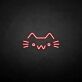 Katzenkopf Symbol LED-Neonschild Wohnzimmer Kinderzimmer