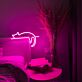 schlafende Katze LED-Neonschild Schlafzimmer Wohnzimmer
