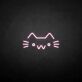 Katzenkopf Symbol LED-Neonschild Wohnzimmer Kinderzimmer
