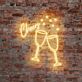 Sektgläser LED Neonschild für Bar und Party