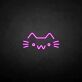Katzenkopf Symbol LED-Neonschild Wohnzimmer Kinderzimmer