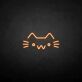 Katzenkopf Symbol LED-Neonschild Wohnzimmer Kinderzimmer