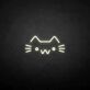 Katzenkopf Symbol LED-Neonschild Wohnzimmer Kinderzimmer