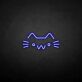 Katzenkopf Symbol LED-Neonschild Wohnzimmer Kinderzimmer