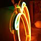 Pfirsich LED-Neonschild für Küche Bar