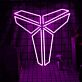 stilisiertes geometrisches Tierkopf-Logo LED-Neonschild für Wohnzimmer Gamingzimmer