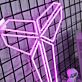 stilisiertes geometrisches Tierkopf-Logo LED-Neonschild für Wohnzimmer Gamingzimmer