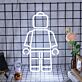 Spielfigur aus Bausteinen LED-Neonschild für Kinderzimmer Spielzimmer
