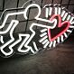 Figur mit Herz LED-Neonschild Wohnzimmer Galerie
