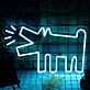Hund mit Lautsymbol LED-Neonschild Wohnzimmer Bar