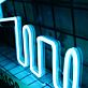Hund mit Lautsymbol LED-Neonschild Wohnzimmer Bar